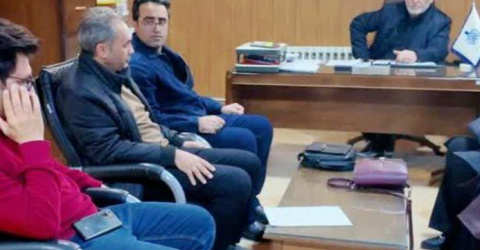 دیدار مدیر شبکه بهداشت و درمان شهرستان نمین با رییس مجمع خیرین سلامت استان اردبیل